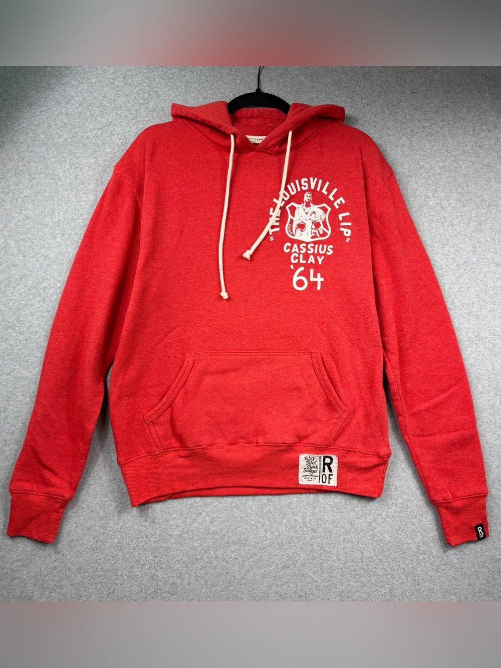 Roots of Fight The Louisville Lip Cassius Clay ‘64 Red Pullover Hoodie Sz Small